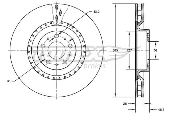 TOMEX Brakes Bremsscheibe